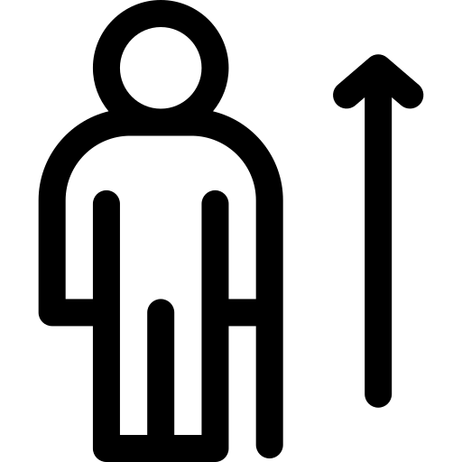 icono simple, formado por una circunferencia dividida en un lado plano, sin formas y otro lado a rayas horizontales